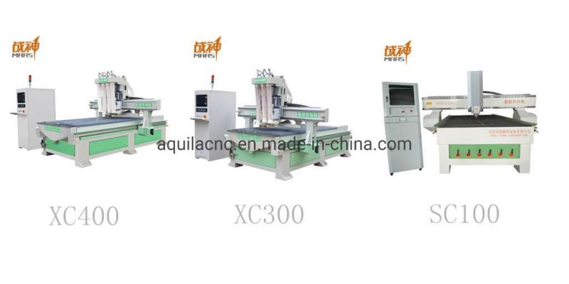 Xc400-a Pneumatic Multi-Spindle CNC Machine Router for Routing, Cutting, Side Milling, Sawing, Chamfering, Milling, and Drlling