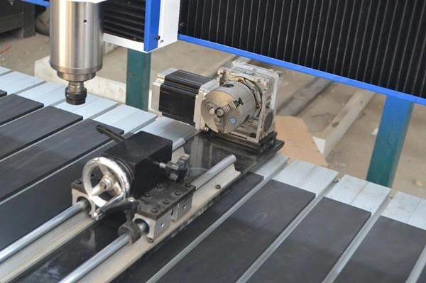 China 1.5kw 2.2kw Spindle 1200*1200mm 4 Axis 3D CNC Router 1212 with Rotary Axis