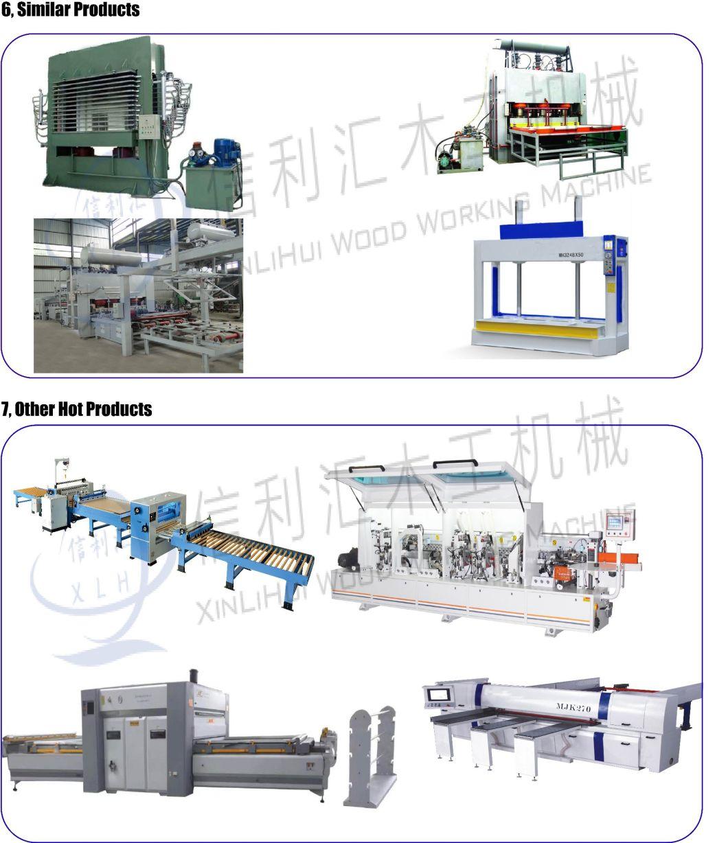 Furniture Short Cycle Laminating Press Production Line/ Wood Hot Press Machine with Film for Door