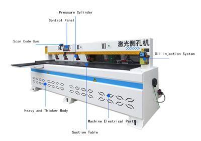 Laser Scanning CNC Automatic Side Hole Wood Boring Drilling Machine