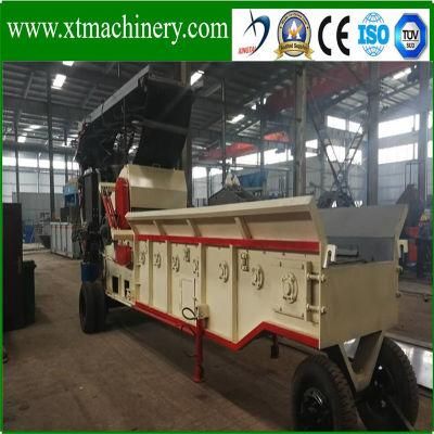 Portable 4 Moving Wheels Conveyor Fold-Able Stalk, Coconut Biomass Shredder