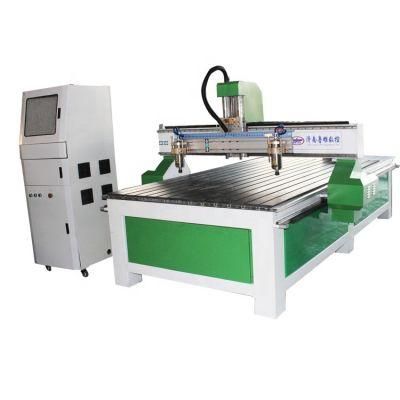 1325 CNC Engraving Machine Drag Two Multi Head Wood Relief Lettering Stone Acrylic Advertising Plate Cutting Machinery