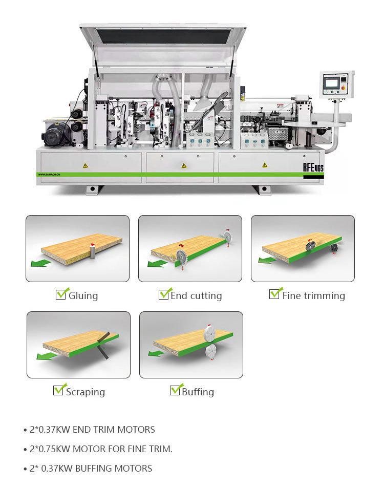 Full Automatic Edge Bander Furniture Machinery Woodworking Edge Banding Machine