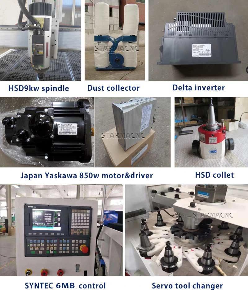 Jinan Factory Price 3D Carving Atc CNC Router Machine Cutting Wood