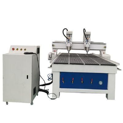1325 Wood 3D 2heads 2spindles Carving Woodworking CNC Router Machine