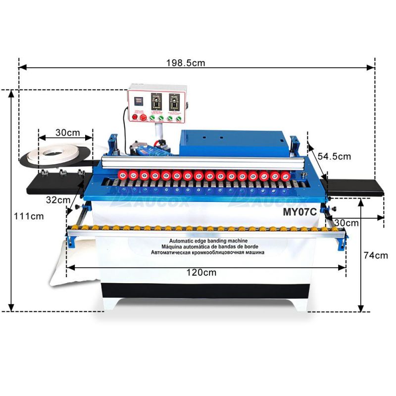 Automatic Edge Banding Machine for Wooden Furniture Door Edge Making