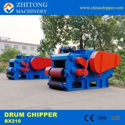 Bx216 Wood Crushing Machine 10-15 Tons/H Drum Wood Chipper