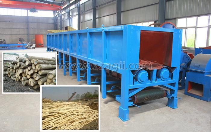 High Output Roller Type Tree Peeling Machine Wood Debarker Machine