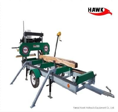 Movable Wood Saw Machines Portable Horizontal Bandsaw Sawmill for Woodworking