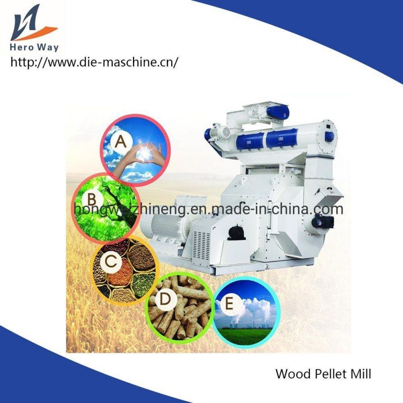 Biomass Wood Pellet Mill Machine / Wood Sawdust Pellet Pressing Machine