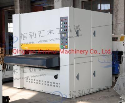 Touch Screen Wide Belt Wood Thickness Planer Sanding Machine Brush Wide Double Belt Thickness Wood Hardwood Sander Machine for Doors in India