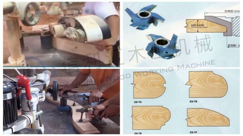 Hot-Selling Vertical Woodworking Milling Down-Milling Machine/ Wood Profiling Milling Machine/ Sliding Table Miller/Titlable Spindle Moulder Turning Machine