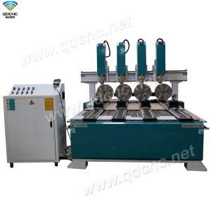 Rotary Axis Wood Router with 4 Water Cooling Spindle Qd-1325r4