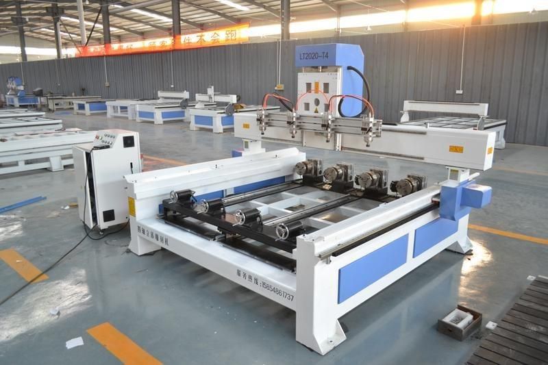 Lowest Price 3D Woodworking 3 Head CNC Router Machine