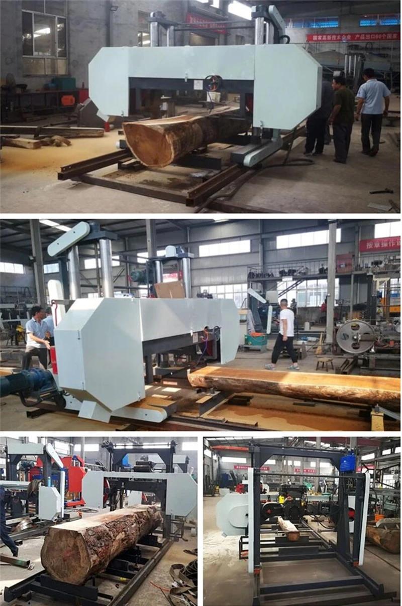 Gasoline Wood Cutting Machine Timber Sawmill Horizontal Wood Band Saw