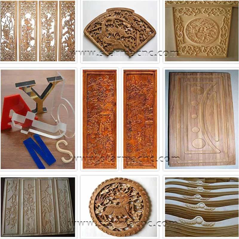 Wood CNC Router with 4 Spindle and Rotary Axis, CNC Machine Price
