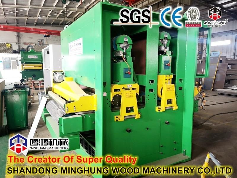 Single Side Two Heads Plywood Sanding Machine