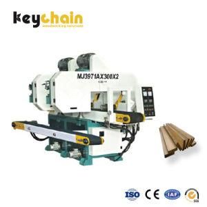 Wood Working Double Heads Horizontal Band Saw Machine for Wooden Floor Mj3971ax300X2