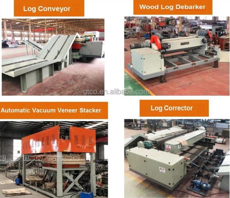 Hot Product Veneer Production Line Log Debarker Peeler Veneer Stacker Debarking Machine Line