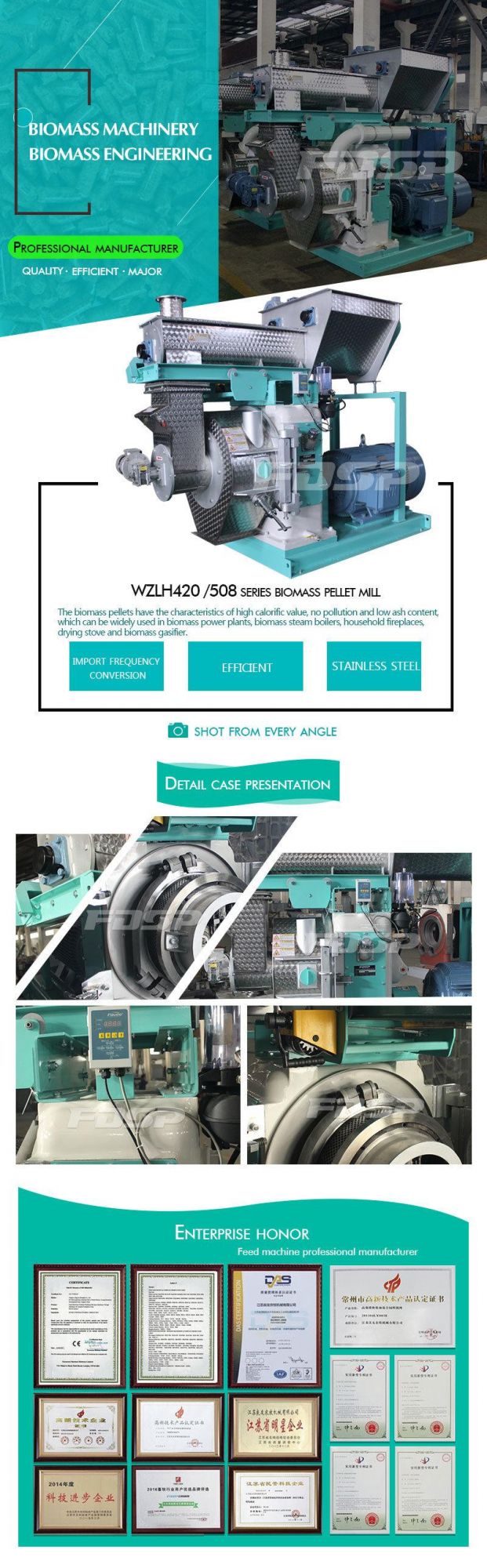 Wood Pellet Machine Factory for Biomass Pellet Equipment China