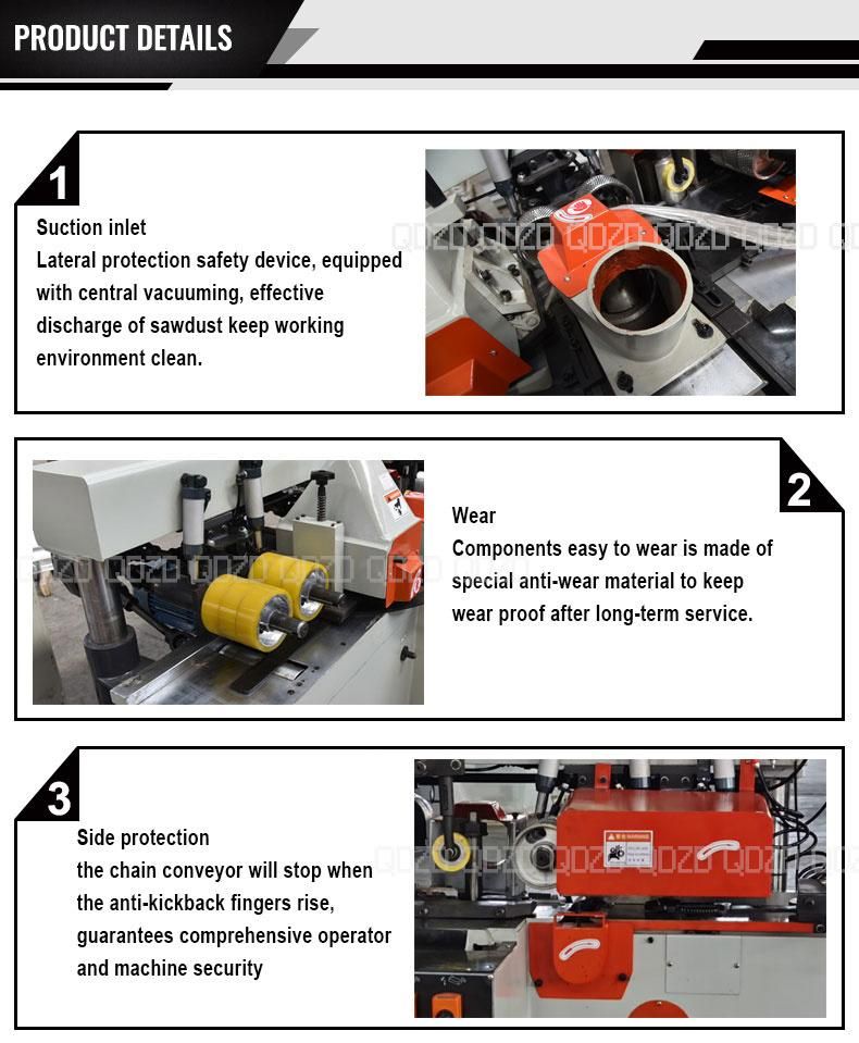 4 Side Solid Wood Square Planner Machine Sanding Machine