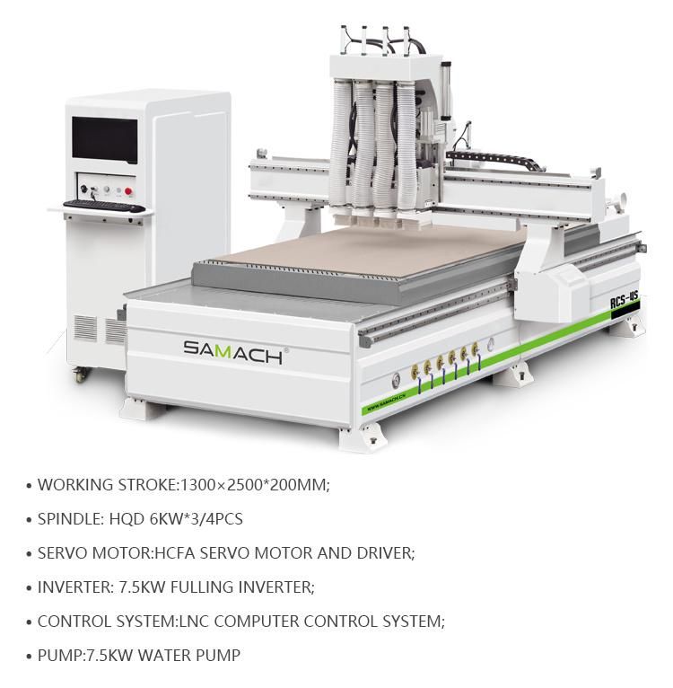 4 Spindle CNC Router Machine Four Spindle Wood Engraving Machine