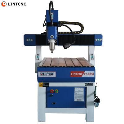 CNC Router 6090 600*900*200mm Ncstuido Control System 1.5kw Spindle Small Size Machinery for Cutting Wood Soft Metal Do Different Work