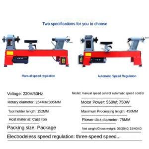 Mini Wood Turning Lathe Machine Wood Turning Machine Variable Speed Lathe