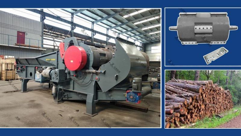 15-20 Ton Per Hour Industrial Chipper Manufacturer Wood Chipper Shredder Wood Crusher Large Wood Chipper