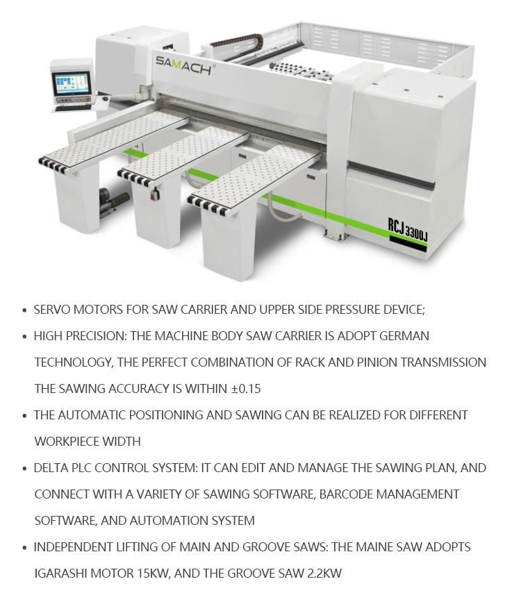High Efficiency Woodworking Computer CNC Panel Saw