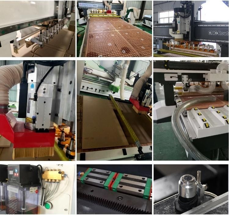 Woodworking Wood Cutting Engraving 3 Axis 1325 Nesting Atc CNC Router for Furniture Making