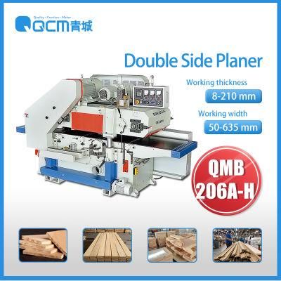 QMB206A-H Double Side Planer Woodworking Machinery Made In China Factory Manufacture Supplier Machine Sided Double Surface Thickness Planer