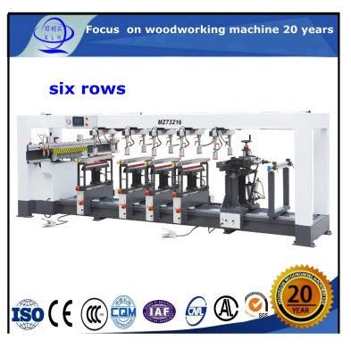 Mz73212A Furniture Manufacturing Six-Row Woodwork Drilling Machine/ Perspex Sheet and Solid Wood Board Heavy Duty Deep Hole Drilling Machine
