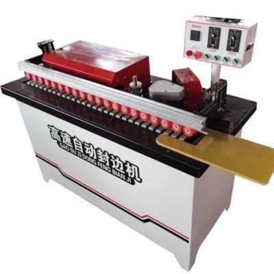 Mini Edge Banding Machine Convenient Fast and High Speed Wood Edge Sealing for Cabinet Door, PVC, Wooden Panel