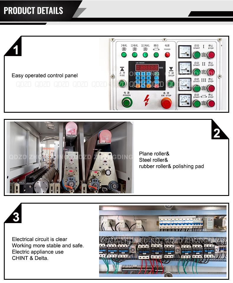 1300mm Wide Belt Sander Sanding Machine with Planer 4*8 Board