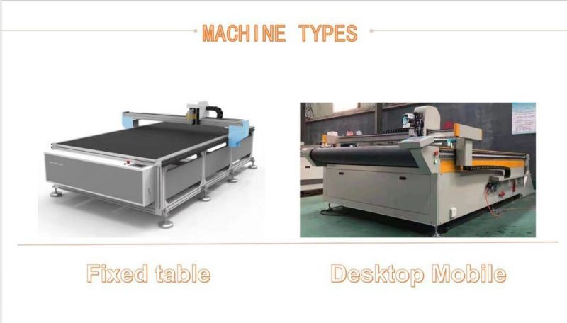 Foam Fabric Leather PVC CNC Vibrating Oscillating Corrugated Knife Cutting Machine Multilayer with Oscillating Knife CNC