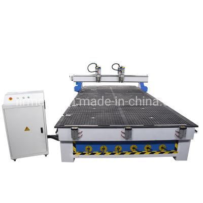 Two Heads 3 Axis CNC Router 3D CNC Wood Carving Engraving Machine for Sale