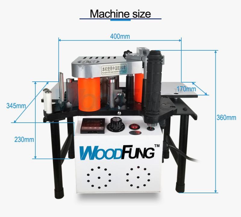 Portable Edge Banding Machine Wf102b Edge Bander for Sale