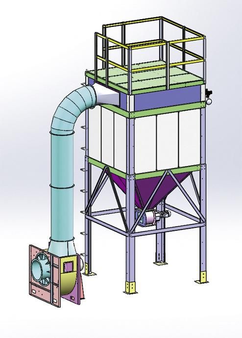 Pulsated Dust Collector Center Machine