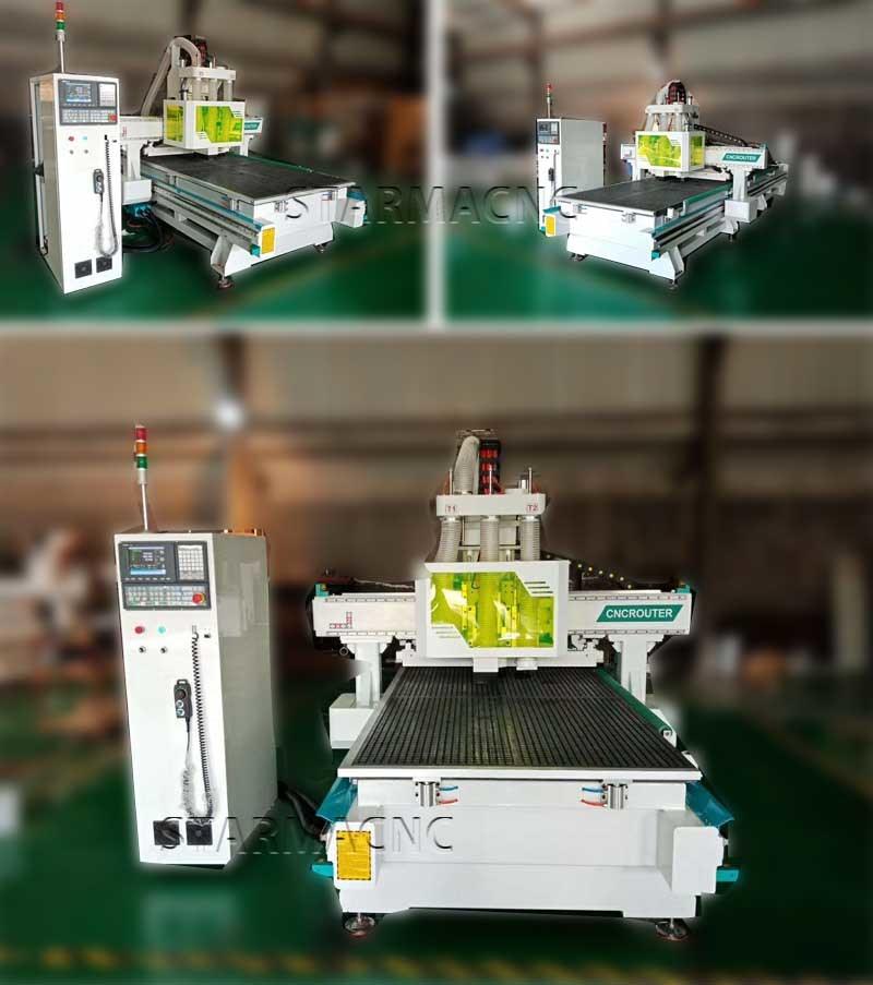 1325 Three Heads MDF Wood CNC Router Machine for Engraving