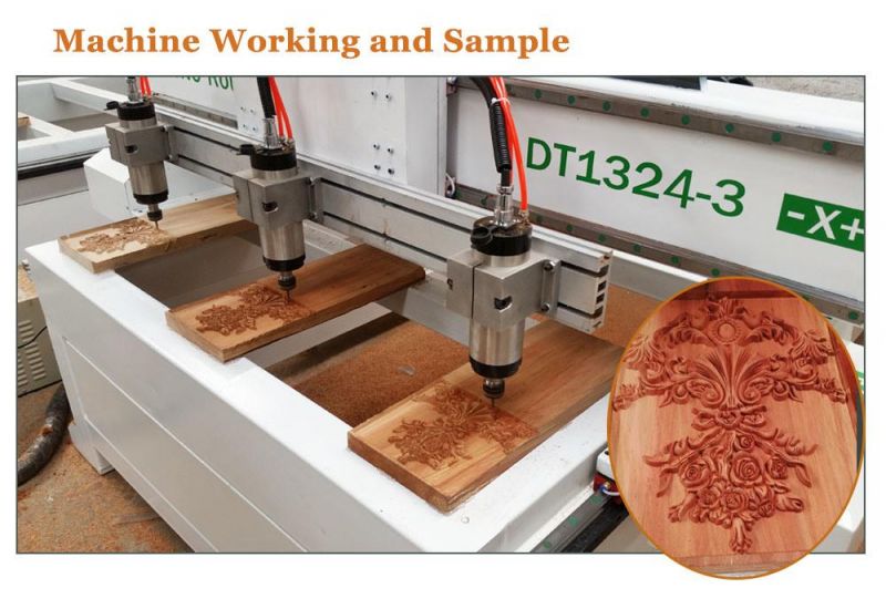 Customized, Two Spindle, 1300*2400, Wood, MDF, Acrylic, Aluminum, EPS, CNC Router Machine