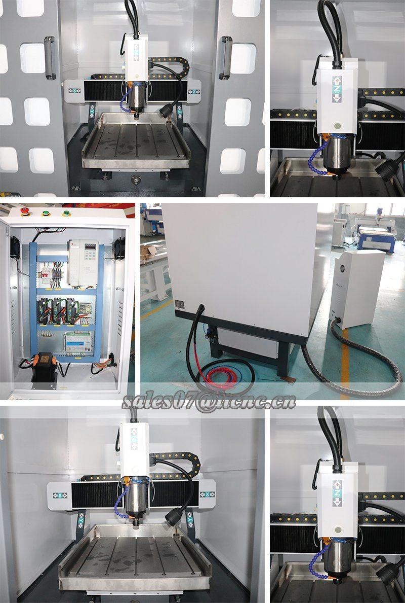Hot Sale Heavry Cart-Iron Table Move 4040 6060 6090 1212 Full Coverd Closed Mold Metal Engraving Milling Mini CNC Router for Aluminium Copper Alloy Wood