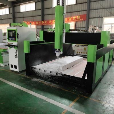 Large Format Heavy Duty 4 Axis Rotate Rotary Spindle with Styrofoam CNC Router Engraving Machine