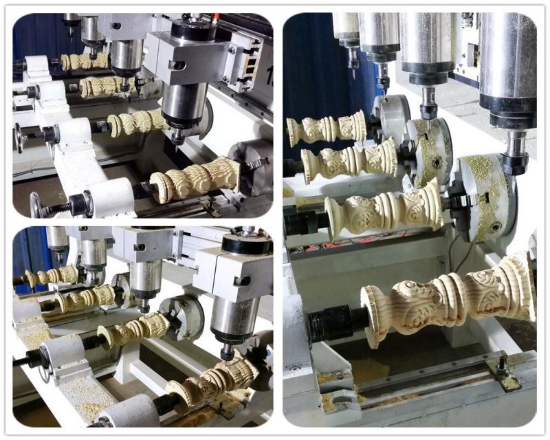 High Effciency and High Precision, 2D&3D Engraving, PMI Rail Guild and Screw, 1300X2500mm, Multi Spindles CNC Router