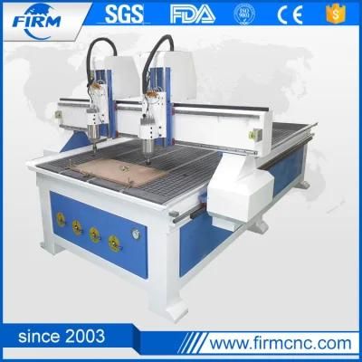 Two Heads Wood Engraving Machine 1325 CNC Wood Cutting Router