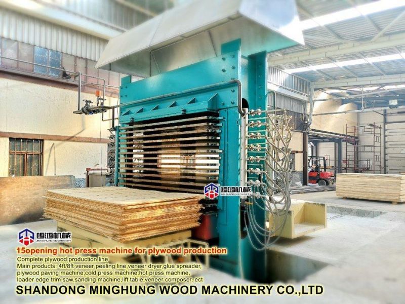 Plywood Veneer Melamine Hot Press Machine