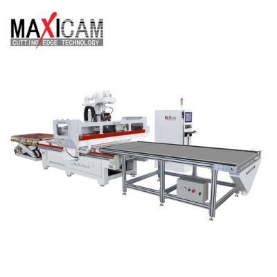 Maxicam M3-1530d CNC Kitchen Cabinet Router Panel Furniture Line Production Making Machine Automatic Atc