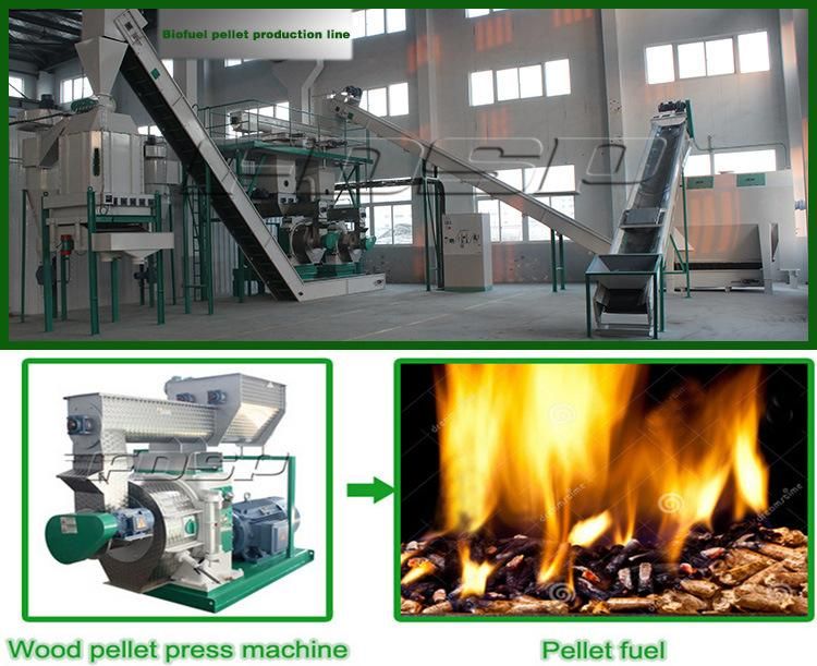 High Effect Wheat Straw Sawdust Pellet Production Plant