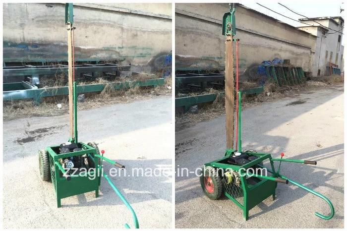 Portable 8HP Petrol Engine Log Cutting Machine Wood Slasher