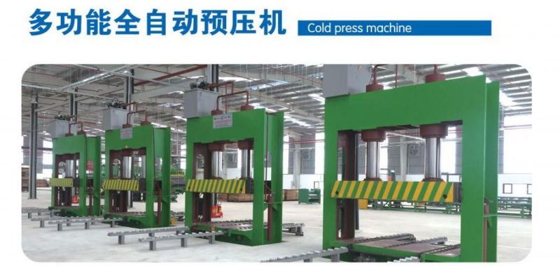 Linyi Woodworking Machine Factory Cold Press Machine with Semi Loader